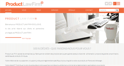 Desktop Screenshot of product-lawfirm.com